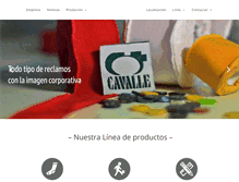 Tablet Screenshot of cavalletextil.com